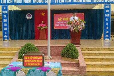 Lễ phát động, quyên góp ủng hộ đồng bào các tỉnh, thành phố phía Bắc bị thiệt hại do bão số 3.