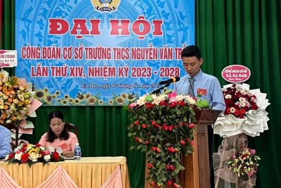 Đại hội Công đoàn cơ sở trường THCS Nguyễn Văn Trỗi lần thứ XIV, nhiệm kỳ 2023-2028